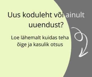 Millal on mõistlik alustada uue kodulehega ja millal teha uuendus 9 Uus koduleht või ainult uuendus?