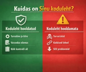 Kodulehed vajavad hooldust 3 Kuidas on sinu koduleht? Turvaline või ohus? Kodulehed vajavad hooldust!